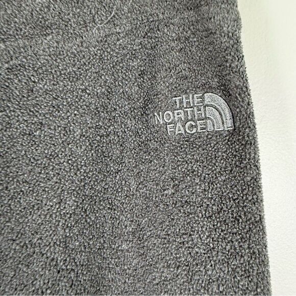 The North Face Lounge Pants Small Gray Polartec Drawstring Waist Straight Leg - Picture 2 of 8